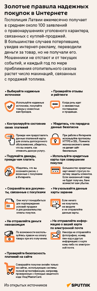 Золотые правила надежных покупок в интернете - Sputnik Литва