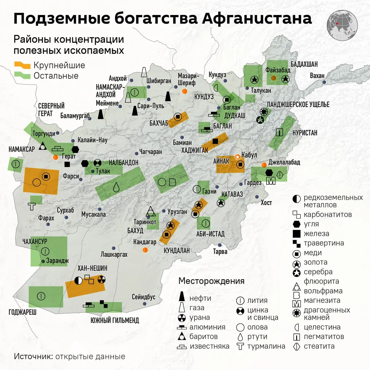 Подземные богатства Афганистана - Sputnik Литва