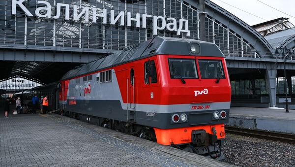 Поезд на вокзале Калининграда - Sputnik Lietuva