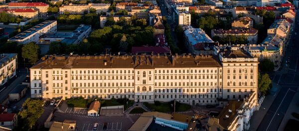 Вид на здание Литовских железных дорог в Вильнюсе - Sputnik Литва