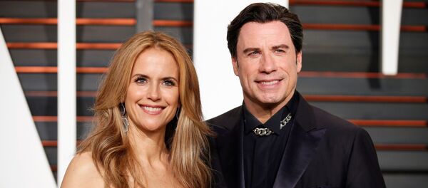 Актер Джон Траволта со своей женой актрисой Келли Престон - Sputnik Lietuva