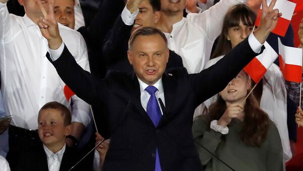 Победивший на выборах президент Польши Анджей Дуда - Sputnik Литва