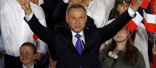 Победивший на выборах президент Польши Анджей Дуда - Sputnik Литва