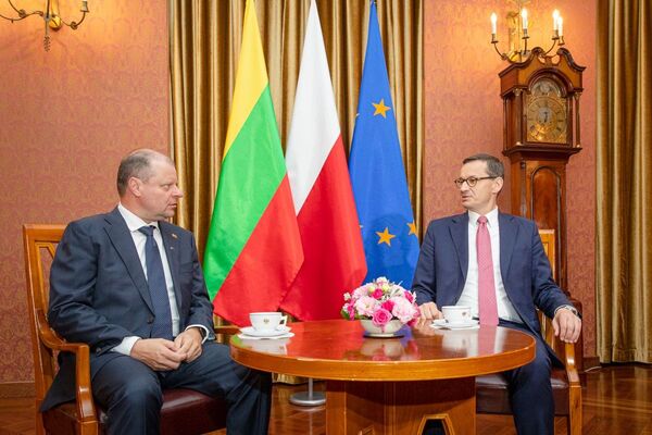 Skvernelis: Lietuvos ir Lenkijos partnerystė garantuoja, kad Baltijos šalys nebus ES sala Skvernelis: Lietuvos ir Lenkijos partnerystė garantuoja, kad Baltijos šalys nebus ES sala - Sputnik Lietuva