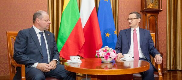 Визит Саулюса Сквернялиса в Варшаву - Sputnik Литва