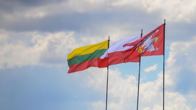 Флаги Польши и Литвы