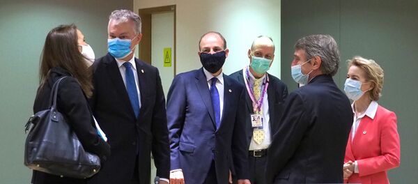 Президент Литвы Гитанас Науседа в Брюсселе - Sputnik Литва