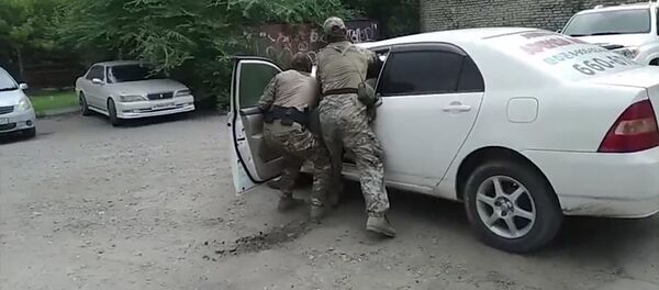 Спецоперация по предотвращению теракта в Хабаровске, съемка ФСБ РФ - Sputnik Литва