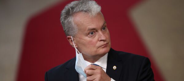 Президент Литвы Гитанас Науседа на саммите лидеров ЕС в Брюсселе - Sputnik Литва