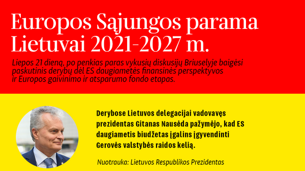 Europos Sąjungos parama Lietuvai 2021-2027 m. - Sputnik Lietuva