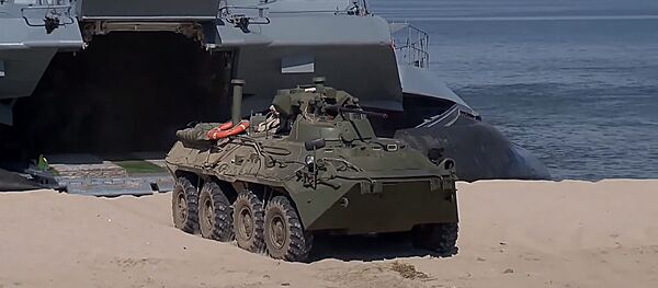 Учение по высадке морского десанта на Балтике Учение по высадке морского десанта на Балтике - Sputnik Lietuva