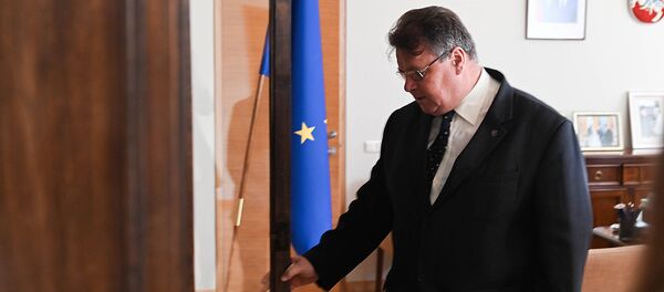 Министр иностранных дел Литвы Линас Линкявичюс - Sputnik Литва