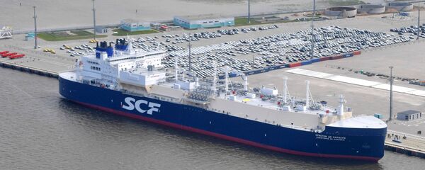 Танкер-газовоз класса Yamalmax DAT Кристоф де Маржери - Sputnik Литва