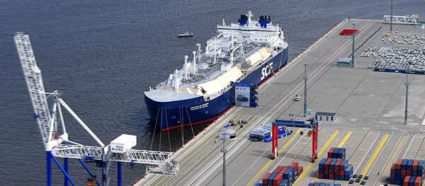 Танкер-газовоз класса Yamalmax DAT Кристоф де Маржери  - Sputnik Литва