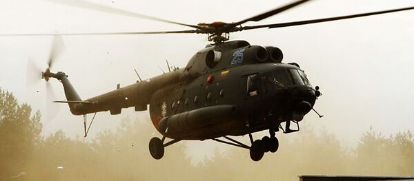 Lietuvos karinių oro pajėgų sraigtasparnis Mi-8  - Sputnik Lietuva