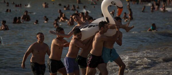 Пляж в испанском городе Кадис Пляж в испанском городе Кадис - Sputnik Lietuva