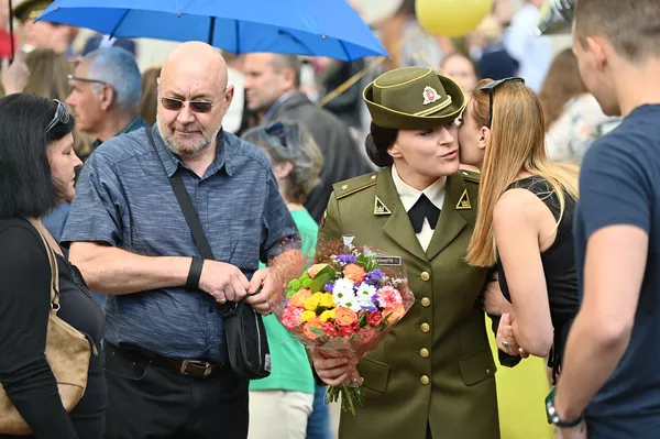 Присвоение воинской степени абитуриентам воинского училища в Вильнюсе - Sputnik Lietuva