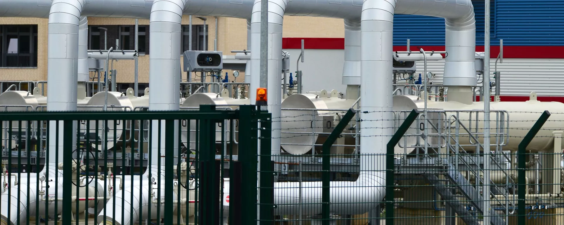 Наземный стыковочный пункт газопровода Северный поток-2 в Любмине - Sputnik Lietuva, 1920, 22.11.2021