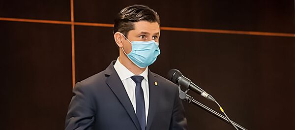 Вновь избранный Президент Федерации футбола Литвы (ЛФФ) Томас Данилявичюс, 1 августа 2020 года Вновь избранный Президент Федерации футбола Литвы (ЛФФ) Томас Данилявичюс, 1 августа 2020 года - Sputnik Литва