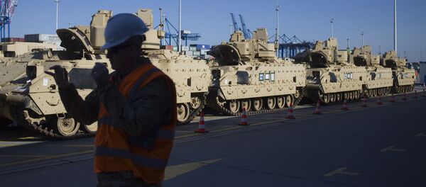 Американские войска в Гданьске, Польша, архивное фото - Sputnik Литва