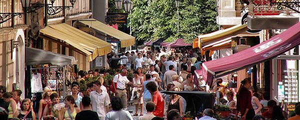 Улица старого города в Вильнюсе Улица старого города в Вильнюсе - Sputnik Lietuva