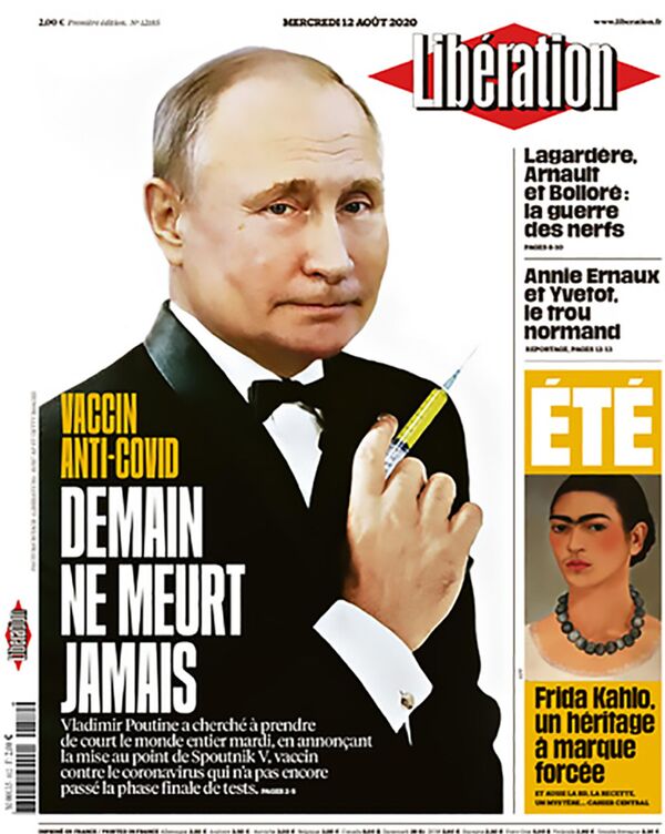 Prancūzijos laikraštis viršelyje pavaizdavo Putiną, apsirengusį Bondo kostiumą Prancūzijos laikraštis viršelyje pavaizdavo Putiną, apsirengusį Bondo kostiumą - Sputnik Lietuva
