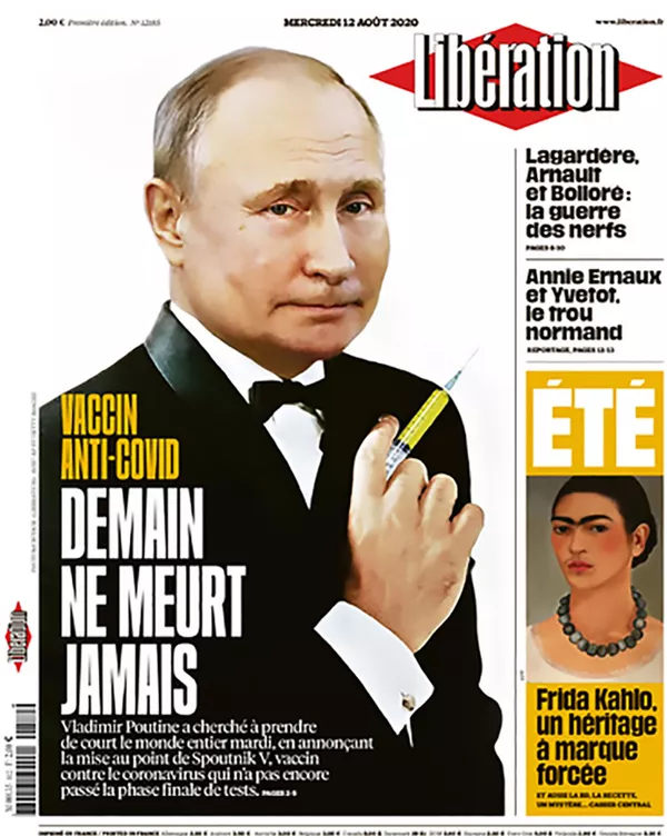 Prancūzijos laikraštis viršelyje pavaizdavo Putiną, apsirengusį Bondo kostiumą Prancūzijos laikraštis viršelyje pavaizdavo Putiną, apsirengusį Bondo kostiumą - Sputnik Lietuva