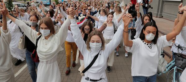 Протесты в Минске Протесты в Минске - Sputnik Литва