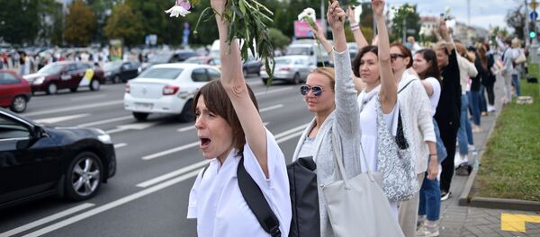 Протесты в Минске Протесты в Минске - Sputnik Lietuva