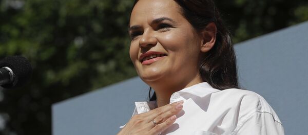 Кандидат в президенты Белоруссии Светлана Тихановская Кандидат в президенты Белоруссии Светлана Тихановская - Sputnik Литва
