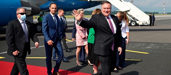 Госсекретарь США Майк Помпео во время пятидневного визита в Европу Госсекретарь США Майк Помпео во время пятидневного визита в Европу - Sputnik Lietuva