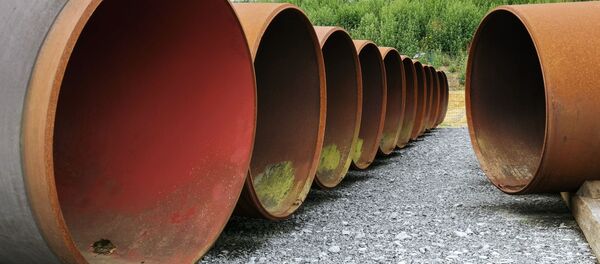 Строительство газопровода Северный поток-2 в Германии - Sputnik Литва