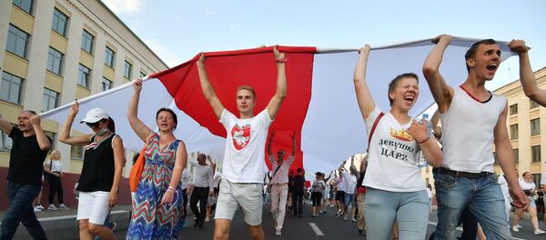 Общегражданский марш За свободу в Минске Общегражданский марш За свободу в Минске - Sputnik Lietuva