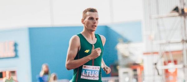 Литовский легкоатлет Симас Берташюс Литовский легкоатлет Симас Берташюс - Sputnik Литва