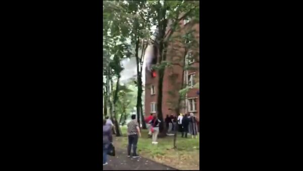 Появилось видео с места взрыва в пятиэтажке в Москве - Sputnik Литва