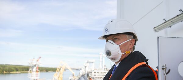 Президент Литвы Гитанас Науседа посетил Клайпедский СПГ-терминал - Sputnik Литва