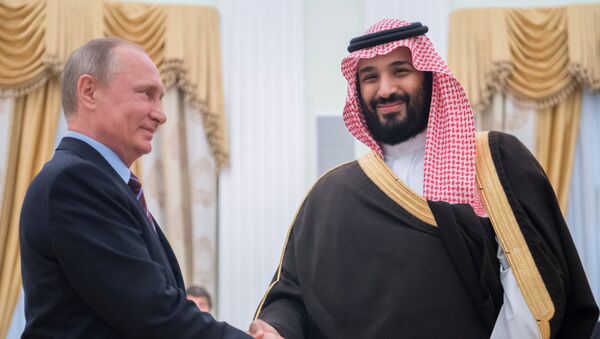 Встреча президента РФ Владимира Путина с заместителем наследного принца Саудовской Аравии Мухаммадом ибн Салманом Аль Саудом - Sputnik Lietuva