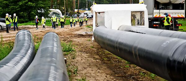 Строительство газопровода GIPL между Польшей и Литвой - Sputnik Литва