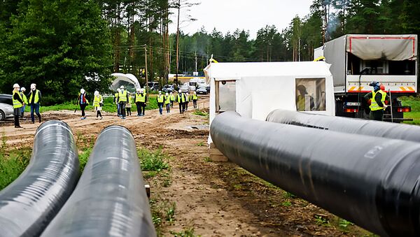 Строительство газопровода GIPL между Польшей и Литвой - Sputnik Литва