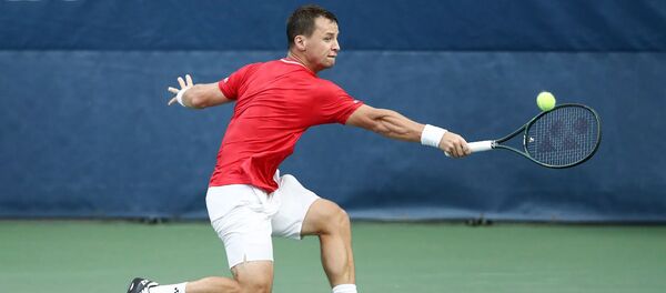 Ричардас Беранкис на втором круге Открытого чемпионата США по теннису в Нью-Йорке - Sputnik Литва