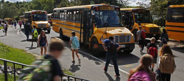 Mokyklos autobusai JAV Mokyklos autobusai JAV - Sputnik Lietuva