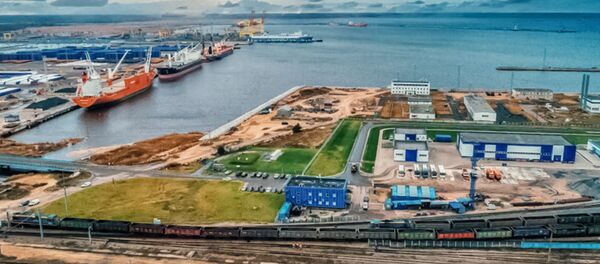 Порт Усть-Луга, Ленинградская область - Sputnik Литва