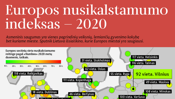 Europos nusikalstamumo indeksas — 2020  - Sputnik Lietuva