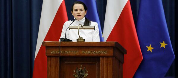 Экс-кандидат в президенты Белоруссии Светлана Тихановская в Польше, 9 сентября 2020 года Экс-кандидат в президенты Белоруссии Светлана Тихановская в Польше, 9 сентября 2020 года - Sputnik Lietuva