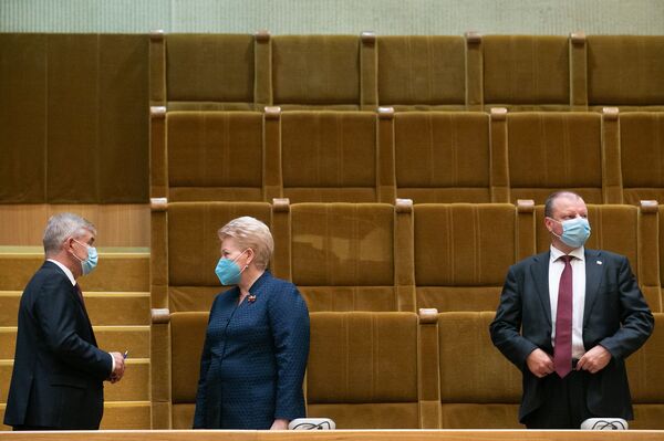Власть при COVID-19: началась осенняя сессия Сейма Литвы - Sputnik Литва