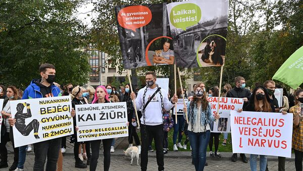 Акция в защиту животных в Вильнюсе - Sputnik Lietuva