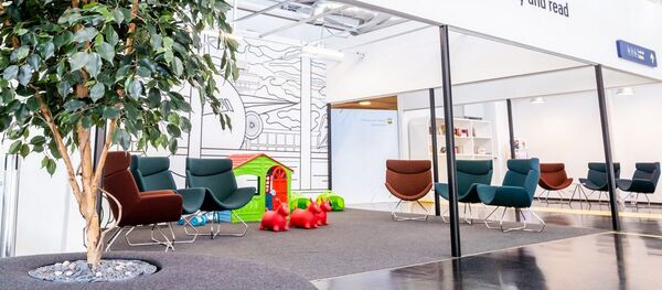 Детская игровая и развлекательная зона в Вильнюсском аэропортe Детская игровая и развлекательная зона в Вильнюсском аэропортe - Sputnik Lietuva