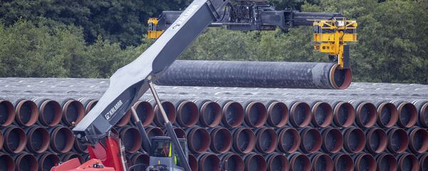 Строительство газопровода Северный поток-2, остров Рюген, Германия - Sputnik Литва