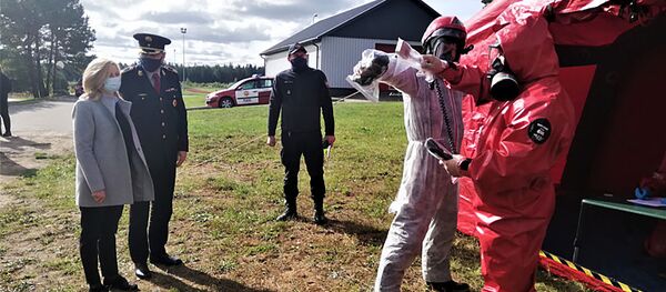 Учения по ликвидации возможных последствий аварии на БелАЭС Учения по ликвидации возможных последствий аварии на БелАЭС - Sputnik Литва