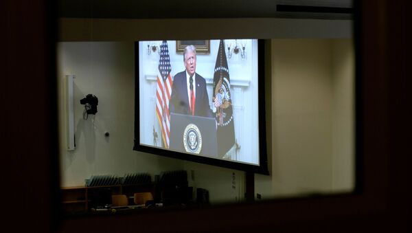 JAV prezidento Donaldo Trampo kalbos JT Generalinėje Asamblejoje transliacija - Sputnik Lietuva